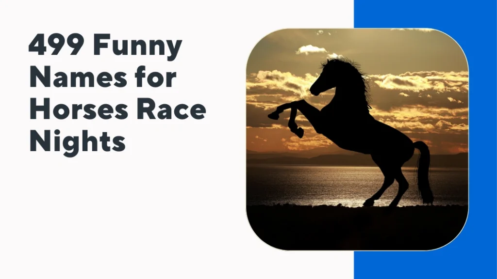 Funny Names for Horses Race Nights