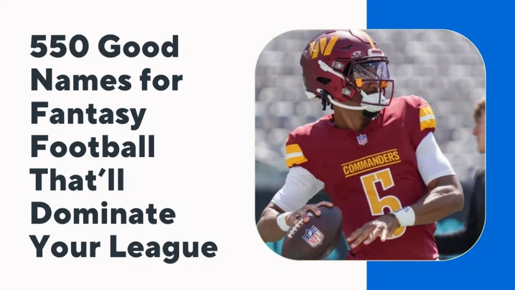 Good Names for Fantasy Football